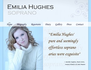 Emilia Hughes website